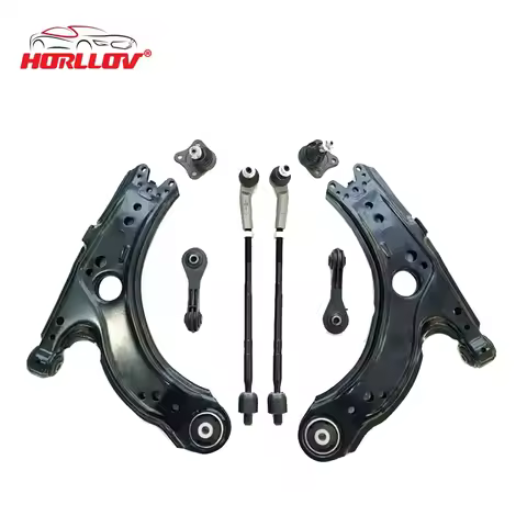 10PCS High Quality Auto Parts Kit Tie Rod End Ball Joint Control Arm Kit for VW LAVIDA OE 1J0407151 