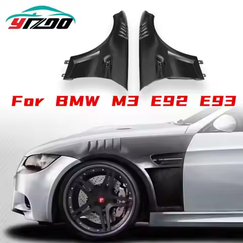 GT-4-RS Style Carbon Fiber Front Fender For 2009-2013 BMW 3 Series E92 E93 M3 Front Bumper Side Fend