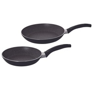 Ballarini "Pavia Frypan 2pc Set (24cm & 28cm) Made in Italy"  Exclusive Set, Gas Stove Only, Graniti