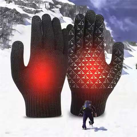 USB Electric Heated Gloves Winter Glove Touch Screen Motorcycle Bicycle Glove Electric Heated Glove
