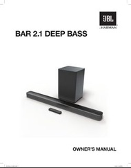 JBL Bar 2.1 Deep Bass 2.1 Channel Soundbar With Wireless Subwoofer ~原裝行貨 12個月保用