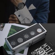 手錶收納盒 出口日本透明手錶盒銀色3位5位10位錶盒高檔鋁合金手錶包裝盒定制
