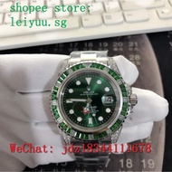 (Real shot)Rolex Submariner Green Water Ghost Diamond Bezel Series Fashion Men's Mechanical Watch