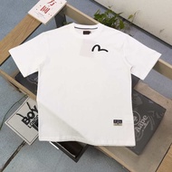 EVISU/God of Fortune 2026 Round Neck Short-Sleeved T-Shirt Couple Style Men Style Printed T-Shirt Co