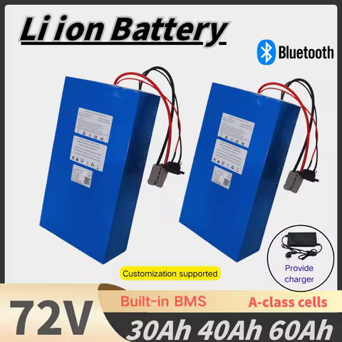 LP-72V High Capacity Lithium Ion Battery Pack for Two-Wheeled Mini Cars Bluetooth BMS 30Ah/40Ah/60Ah