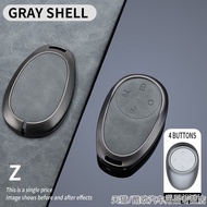 เคสกุญแจรถยนต์แบบโลหะหนังป้องกันเต็มรูปแบบสำหรับ Toyota BZ3X Platinum Intelligent 3Xพร้อมสายรัดหัวเข