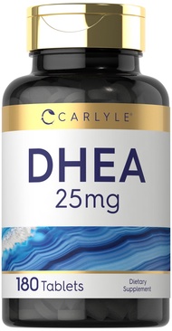 DHEA 25mg Supplement | 180 Vegetarian Tablets | for Men and Women | Non-GMO & Gluten Free