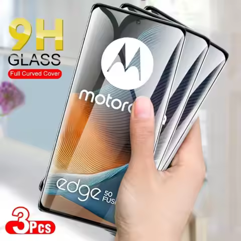 3Pcs 9H Cuvred Glass Cover For Motorola Moto Edge 50 60 Fusion 40 Neo Screen Protector Tempered Glas