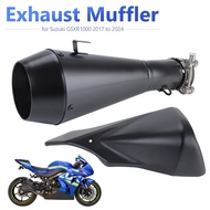 M4 Matte Black Slip-On Exhaust Muffler with Heat Shield Cover for Suzuki GSXR1000 GSXR1000R 2017-202