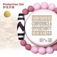 Dzi Kingdom Tiger-Tooth Dzi Confidence & Opportunity 虎牙天珠 勇气刚毅 天珠王国 手链/项链 Bracelet/Necklace