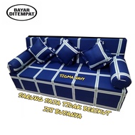 Sarung Sofa bed inoac Tebal 20 cm no 1 2 3 4 / Sprei resleting sofabed
