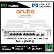 HPE Aruba Instant On 1930 JL681A 8G Class4 PoE 2SFP 124W Switch