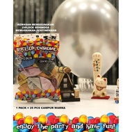 SON CHROME BALLOONS CONTENTS 25 PCS (SON-105) / BIRTHDAY BALLOONS / BIRTHDAY BALLOONS / BALLOONS / R