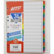 A4 PP Index Divider PP / COLOR & GREY / Plastic Index Divider / Assorted