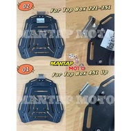 TOP BOX ALUMINIUM BASE PLATE ONLY BASE BRACKET BASE TAPAK BASE TOP BOX ALLOY ALUMINIUM MOTORCYCLE CA