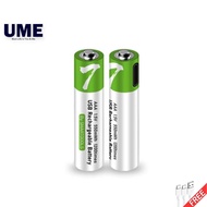 Type-C USB Recharge AAA Battery 1.5V Type C Rechargeable Lithium Ion 3A Battery 550mWh Reusable 2pcs