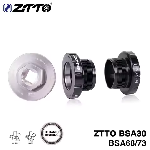 ZTTO BSA30 Bottom Bracket BSA 68 73 Threaded Ceramic Bearing BB For 30mm Spindle Crankset Mountain R