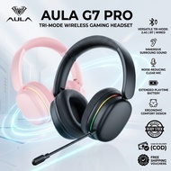 AULA G7 PRO Tri-Mode Wireless Gaming Headset | 7.1 Surround Sound, 360° AI ANC Mic, 2.4G/Bluetooth, 