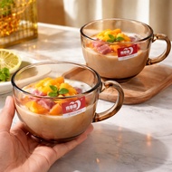 Gochy Brand Glass Amber Cup, Capacity 440ml, beautiful quality