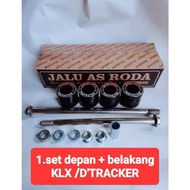 jalu as roda untuk motor klx 150 . 1 pasang sudah termasuk depan dan belakang. bahan as besi baja da