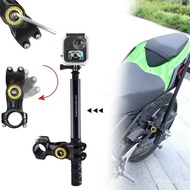 HOT Motorcycle Bike Handlebar Mount Invisible Adjustment Selfie Stick Bicycle Monopod for GoPro DJI Insta360 One R Camera Accessory KDJY