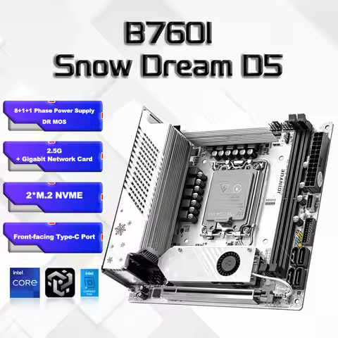 B760i ARGB WIFI DDR5 Motherboard mini ITX desktop computer 12/13 /14 generation processor DDR5 LGA17
