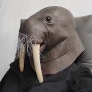 NEW Funny Walrus Mask Sea Lion Animal Full Head Latex Fancy Dress Costume Animal Mask Seal Sea Lions