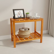 2-tier aesthetic multifunctional wooden table