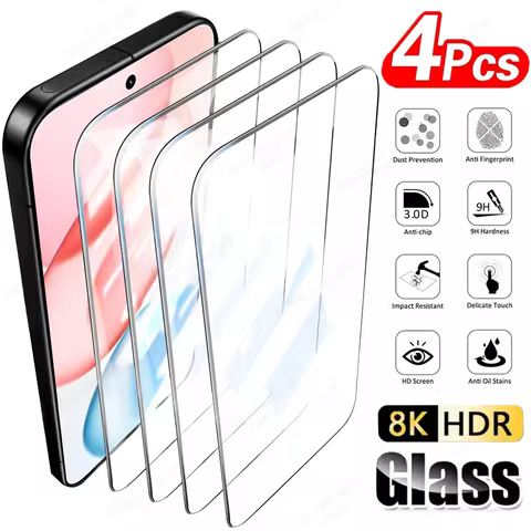 4PCS 8K HD Tempered Glass For Honor 600 500 400 200 90 Lite Full Cover Screen Protector For Honor X8