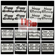HAPPY BIRTHDAY STICKERS FOR 10 INCH (23CM) FOIL BALLOONS OR BOBO