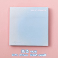 Sticky Notes Gradasi Lucu Polos 50 Lembar Memo Tempel Gradasi Warna-Warni 50Lembar Tempelan Kertas C