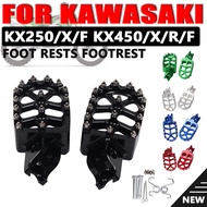 Motorcycle Footrest Foot Pegs Pedal For Kawasaki Kx250f Kx250 Kx450f Kx450 Klx450r KX 250 250F 450