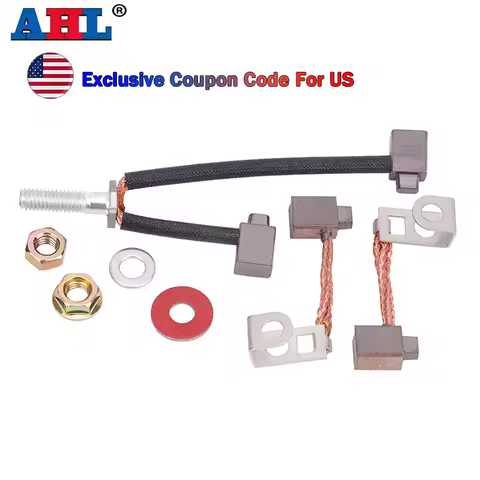 Motorcycle Starter Motor Carbon Brush Kit For Kawasaki For 15-28HP 21163-7001 21163-7010 AM133369 41