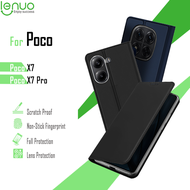 Lenuo Ốp lưng cho Xiaomi POCO X7/POCO X7 Pro điện thoại nắp gập chất liệu da PU thẻ khung vỏ vỏ sau