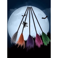 Halloween Broom Props Witch Harry Potter Masquerade Magician Witch Flying Witch Magic Broom