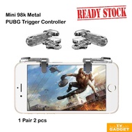 Mini 98K Metal PUBG Metal Trigger Gamepad Controller L1R1 Grip Joystick Free Fire Buttons 0xHi