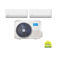 MIDEA INVERTER SYSTEM 2 AIRCON MAE-3M21D / MSEID-12 X 1 + MSEID-18 X 1 (4 TICKS) INSTALLATION INCLUDED