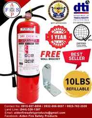 Fire Extinguisher 10lbs ABC Dry Chemical Refillable