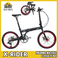 KOSDA KSD-3 Foldable Bicycle Folding Bike 20 Inch 8 Speed Aluminum Alloy Bicycle Portable Ultra-light Small Wheel Bike