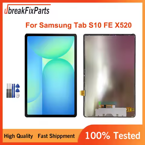 10.9'' For Samsung Tab S10 FE 5G X520 X526B SM-X520 SM-X526 LCD Display Touch Screen Digitizer Assem
