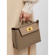 Female Bag 2026 New Style Kelly Bag 2424mini Cowhide Dumpling Bag Wing Bag Portable Shoulder Messeng