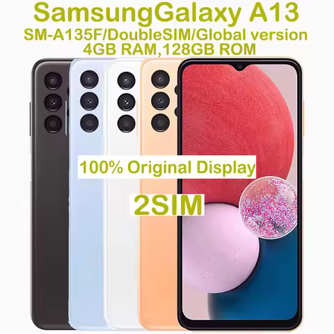 Refurbished Samsung Galaxy A13 Global Edition 2SIM Smart Android Phone 6.6-inch 50MP Samsung Smartph