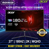 Acer Gaming Curved Monitor ED270U Nitro EDO S3BMIIPX 27" Inch 2K 180HZ