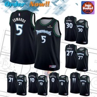 Minnesota Timberland Black Edwards Gobert Randle Reid Divincenzo Garnett Szczerbiak Basketball Jerse