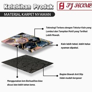 LOKAL (FJ) LOCAL GOLD Jumbo Polyester Carpet UK 160x210CM European Aesthetic Motif Anti-Slip HIGH QU