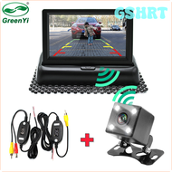 GSHRT GreenYi 3 in 1 Wireless Vehicle Rear View Camera Monitor Video System, Folding Foldable Car Pa