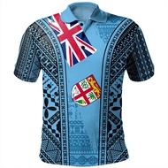 Happy Fiji Day Fiji Rugby Fiji Pride Vintage 3D Print Polo Shirts Men Children Cool Fashion Summer D