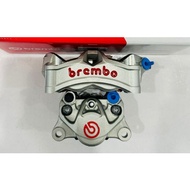 100%ORIGINAL NEW COLOUR BREMBO STYLEMA SPECIAL BRIGHT SILVER FRONT 4POT CALIPER RIGHT HAND SIDE P34 SLIVER 2POT CALIPER