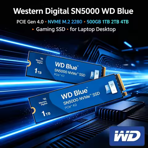 SN5000 Western Digital WD Blue 1T 2T PCIe Gen 4.0 NVMe M.2 2280 Internal SSD Hard Drive for laptop g