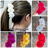jepit pisang mawar mini/ jepit rambut/ bunga hair do